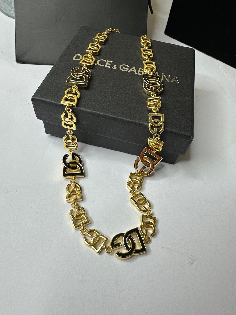 Fashion jewelry designer gold and black necklace fashionable - Picture 4 of 6